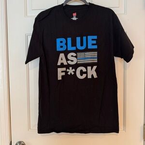Proud Pig “Blue As F*CK” Unisex T-shirt, Medium